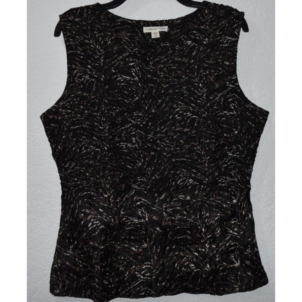 Coldwater Creek Stretch Top Lp Career Travel Ready EASYWEAR Packable Blouse Top